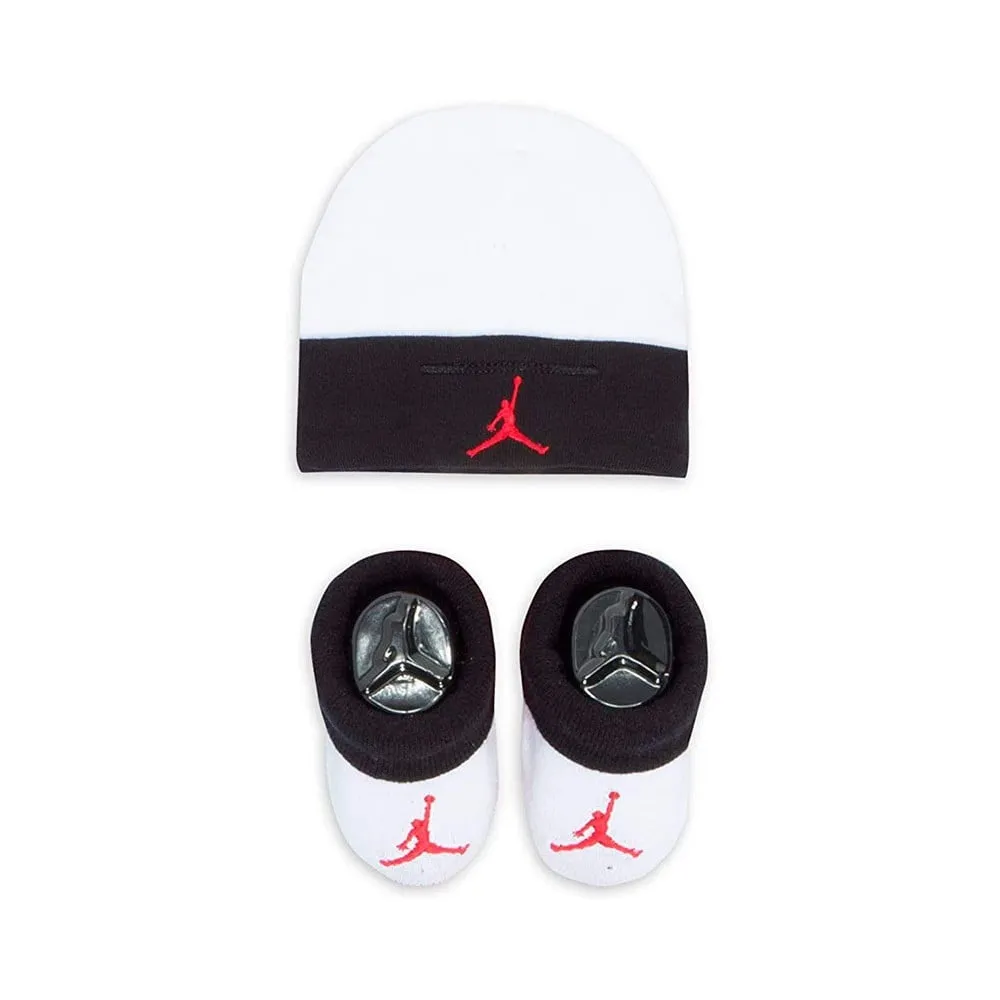 Baby Set Jordan Basic Hat and Bottie White